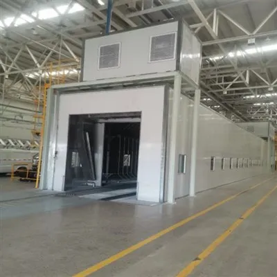 Sala de secagem de automóveis